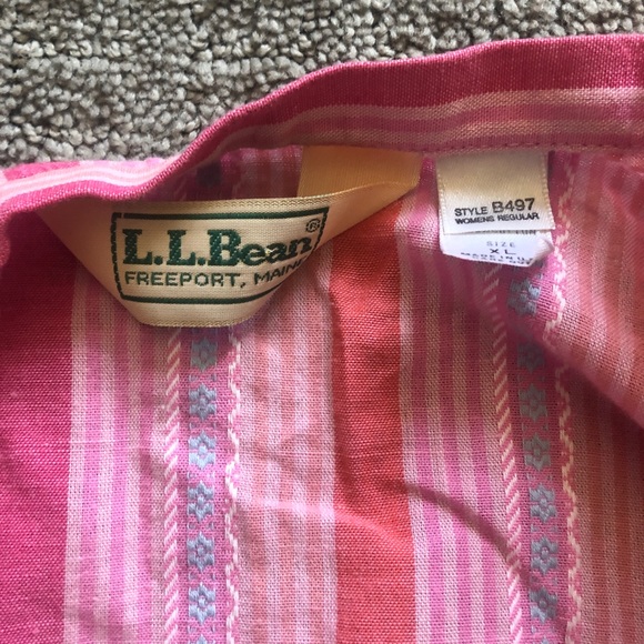 LL Bean light cotton shirt - Picture 2 of 2